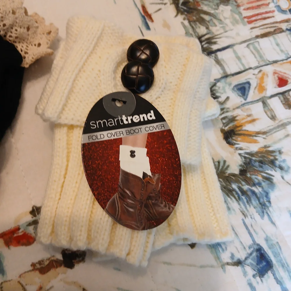 🧭2 pr boot socks/cuff/cover NWT
